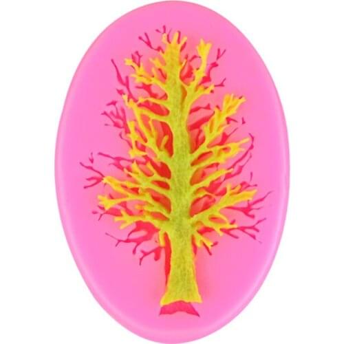 Free Shipping New a Tree Cooking Tool Decoration Silicone Mold Baking Fondant Sugar Craft Molds Diy Cake Cake