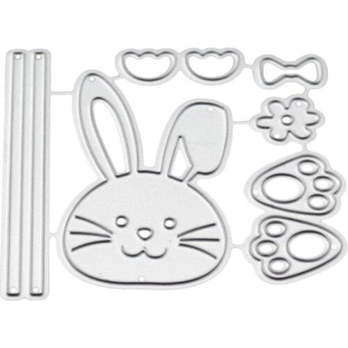 Bow Rabbit Metal Cutting Dies Stencil Scrapbooking DIY Album Stamp Paper Emboss