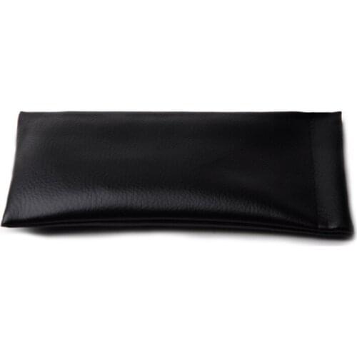 Fashionable Quality Wild Waterproof Black PU Leather Sunglasses Bag Multifunctional Glasses Bag Glasses Case Jewelry Accessories