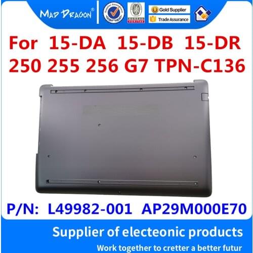 New Base Bottom Case Bottom Cover Silver CD driver For HP 15-DA 15-DB 15-DR 250 255 256 G7 TPN-C136 L49982-001 AP29M000E70