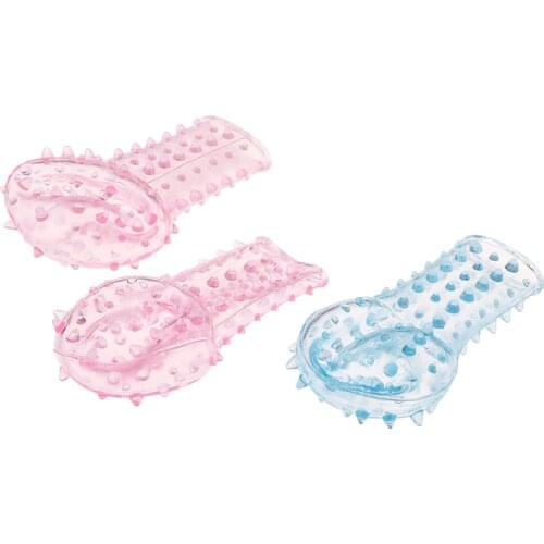 Condoms 1/2/3/5pcs Sex Finger Sleeve Condoms Stimulator Flirting Vibrator Female G-point Stiimulator For Adult Spike Ball Finger