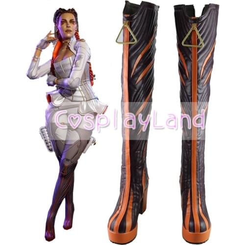 Apex Legends Loba Cosplay Boots Shoes Women High Heel Shoes Costume Customized Accessories Halloween Party Shoes