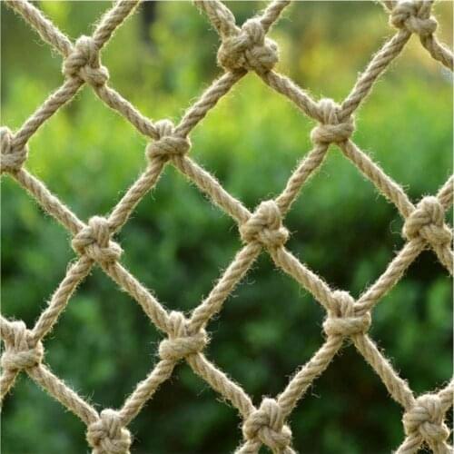 Child Safety Net Protective Stair Fencing Mesh Garden Anti Bird Deer Chicken Net Retro Hemp Rope Net Ceiling Net Home Decoration