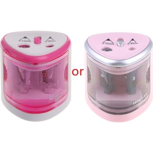 New Automatic Two-hole Electric Touch Switch Pencil Sharpener Home Office School