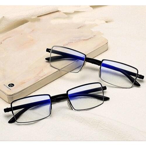 CLARA VIDA Ultralight TR90 Anti-Blu-ray Folding Reading Glasses Ring Focus Portable Smart Men+1.0 +1.5 +2.0 To +4.0