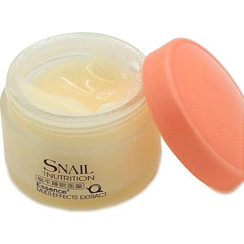 New Snail Sleeping Mask Face Skin Care Cream No Wash Whitening Moisturizing Repair Fade Spot Facial Night Cream MH88