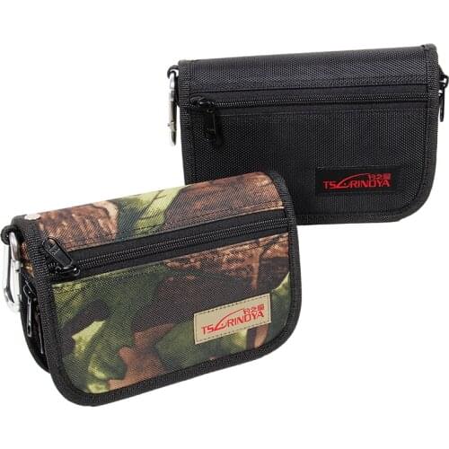 TSURINOYA Fishing Sequins Bag 18.5*12.5*5.2cm Waterproof Multifunctional Spoon Bait bag Lure Fishing Tackle Pack