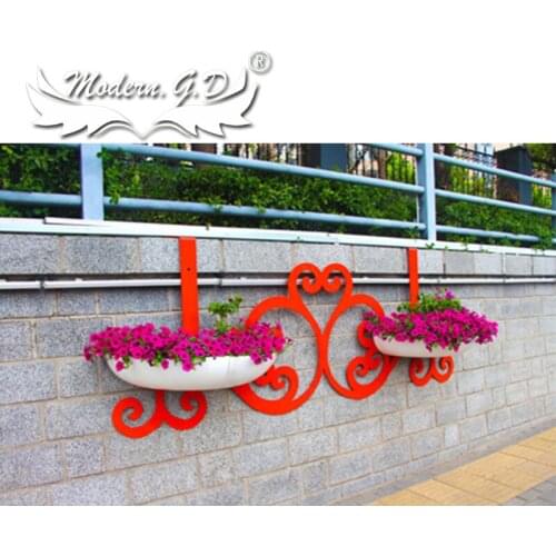 2019 new products Street and bridge decorations plastic hanging planter pots
