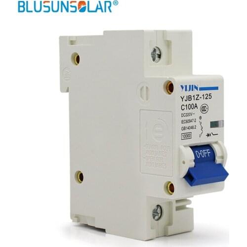 1pcs/lot 1P 100A 220V DC Circuit Breaker ( DC MCB Mini Circuit breaker ) FOR PV ( Solar ) system DL0226