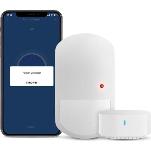 Broadlink Wireless PIR Motion Sensor Alarm System Smart Home Security Work With Alexa Google Assistant Via S3 Hub
