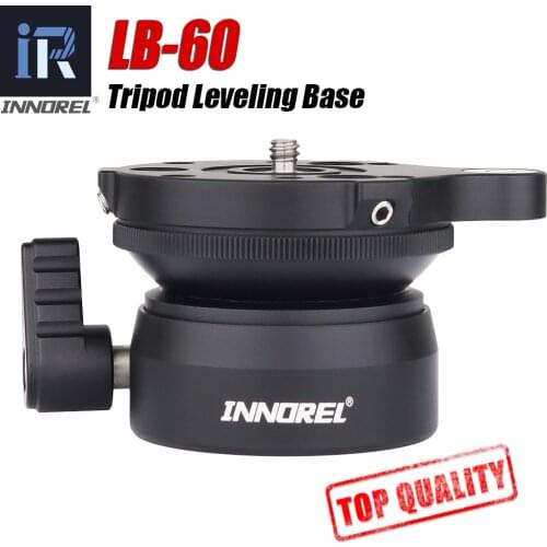 INNOREL LB-60 Tripod Head Leveling Base Level Horizontal Adjustment Platform for Professional Photography Camera Video Recorder