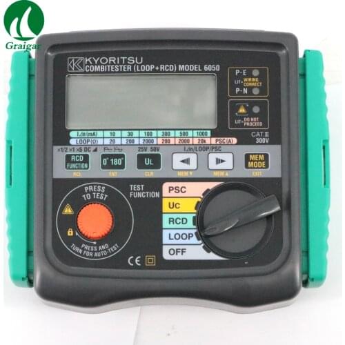 Kyoritsu 6050 Combitester (Loop + RCD) 2 in 1 Loop Tester RCD Tester