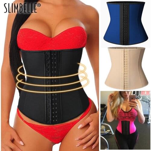 Latex Waist Trainer Corset Shapewear Underbust Sport Cincher Womens Slimming Workout Body Shaper