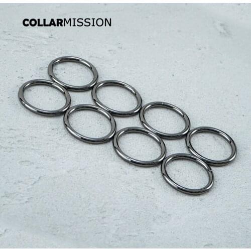 Metal harness ring bag parts gun black collar accessories for webbing bag backpack with dog collar YH30QH