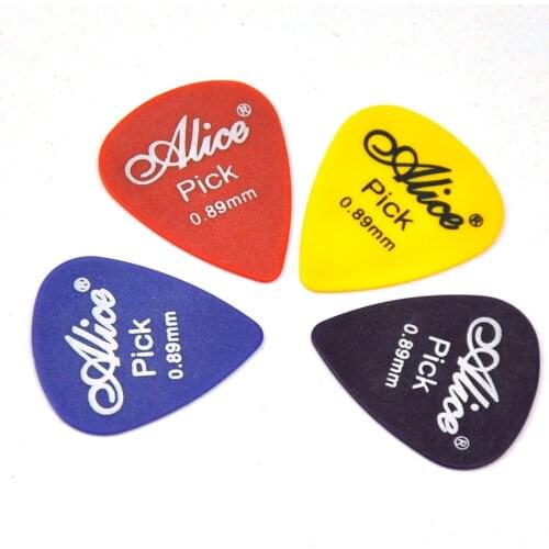 Lots of 100pcs Alice AP-T 0.89mm Delrin Guitar Picks Plectrums Mixed Colors