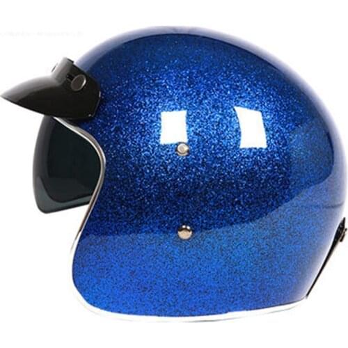 Flash scale design 3/4 Moto helmet With Sunglasses and visor DOT ECE approved CFR Fiberglass helmet