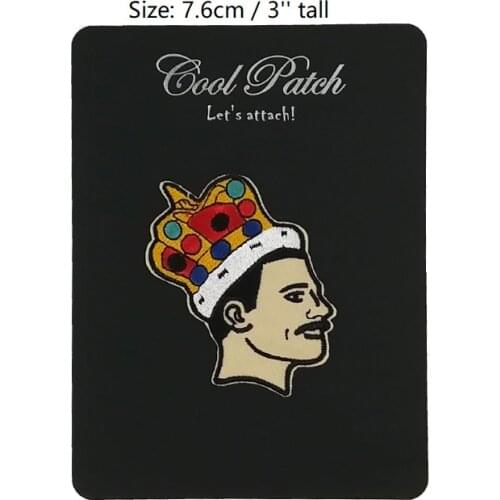 Queen Freddie Mercury Singer Star Embroidered NEW IRON ON Patches for clothing accessories jeans backpack