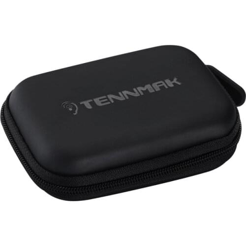 Tennmak earphone earbud square pouch carrying case storge box high quality