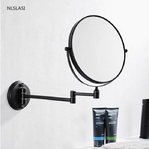 Nordic Simplicity Home Bathroom Accessories Wall Cosmetic Mirror Folding1X3X Magnifying Double Side Makeup Shaving Mirror