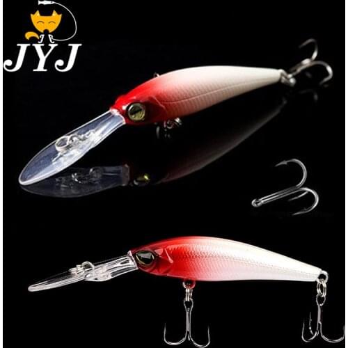 2021 new 6g Hard plastic minnow crankbait lure with long lips laser wobbler deep diving 0-2.5 meter pesca minnow fishing lure