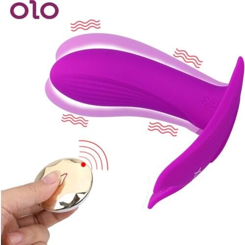 OLO 7 frequency Vibrator Silicone Strap On Dildos Clitoris Stimulator Female Masturbator Sex Toys for Women Sex Products