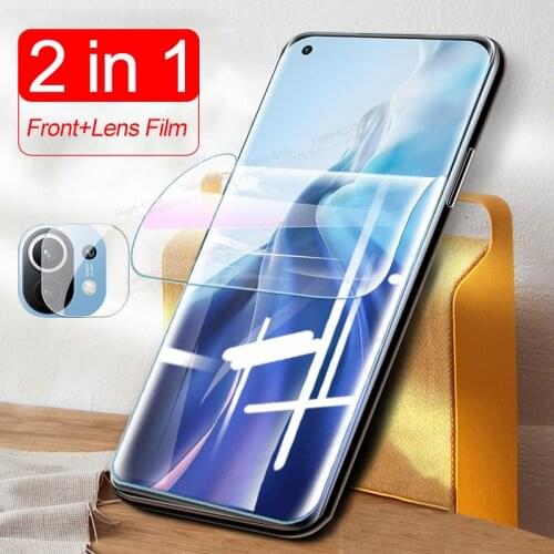 Full Curved Hydrogel Soft Protective Film For Xiaomi Mi 11 Xiami Xiomi Mi11 5G Camera Cover Screen Protector Not Tempered Glass