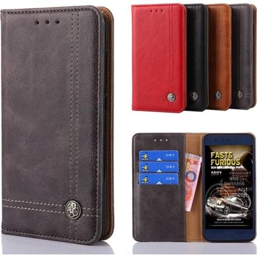 Luxury Retro Flip Leather Wallet Case For Huawei Honor 9X Pro Phone Cover Coque For Huawei Honor 9X 6.59 inch without magnet