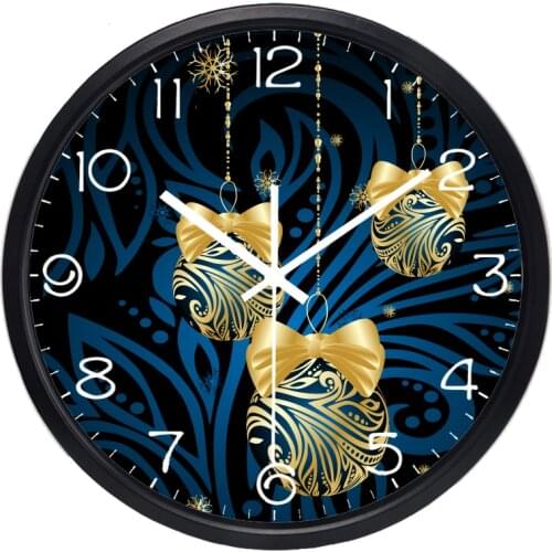 Christmas Decorations Festival Gift Shop Wall Clock Fashion Popular Home Decoration Vintage Silent Beautiful Durable Clock