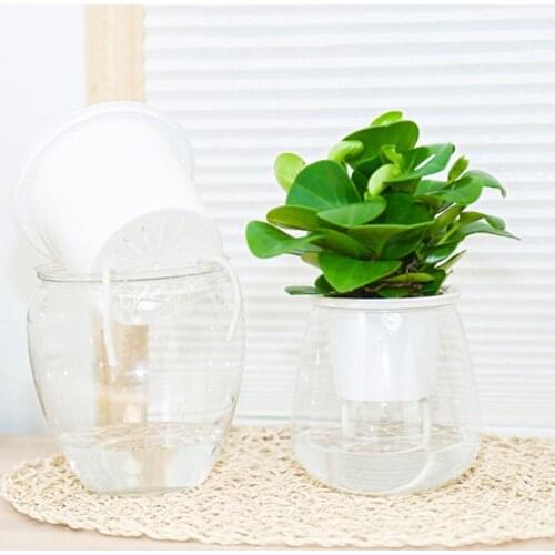 Self Watering Plant Flower Pot Water Container Plastic Planter Home Garden Tool New Perfect for the office, kitchen or living ro