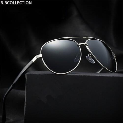 HD polarized Sunglasses Men fashion Eyewear Drivers Goggles Anti-Glare Sun glasses Aluminum magnesium Frame Glasses