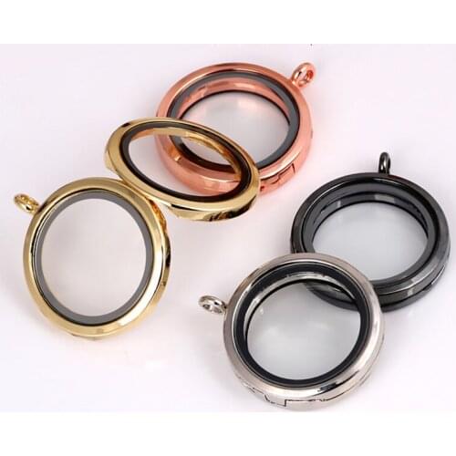 1pc good quality DIY glass locket 25mm magnetic pendant for necklace
