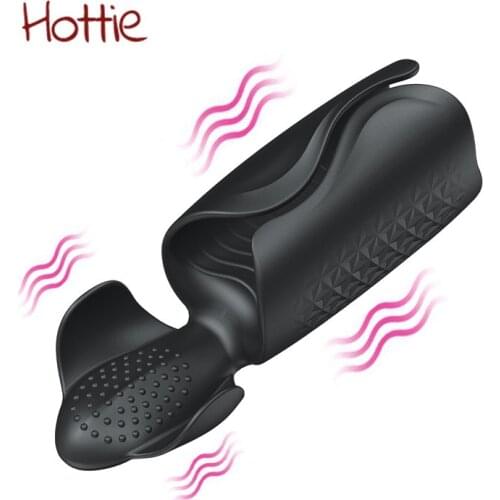 Vibrating Penis Trainer Glans Massager Exercise Vibrators Silicone Sex Toys for Couples Male Delay Ejaculation Intimate goods