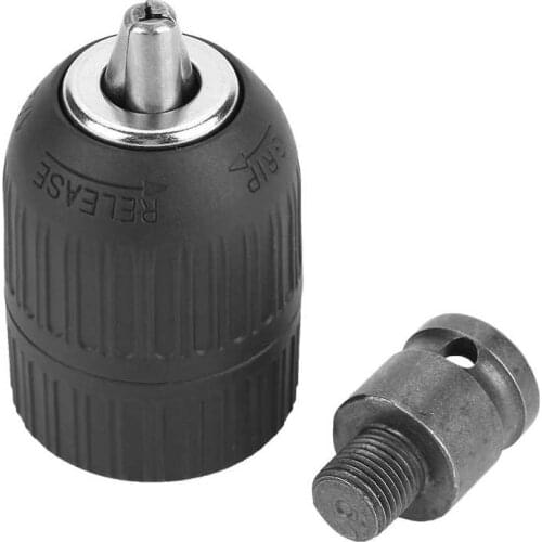 Milling Collet Chuck 2 TO 13mm Keyless Drill Chuck 1/2 TO 20UNF with 1/2 Chuck Adaptor for Impact Wrench Conversion