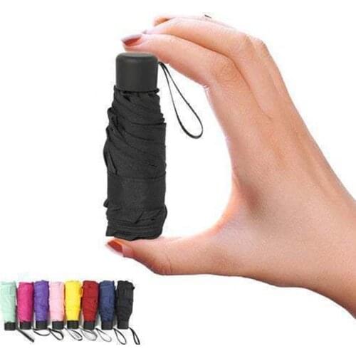 Women Mini Pocket Parasol Girls Anti-UV Waterproof Small Fashion Folding Umbrella Rain Portable Travel UMBRELLAS