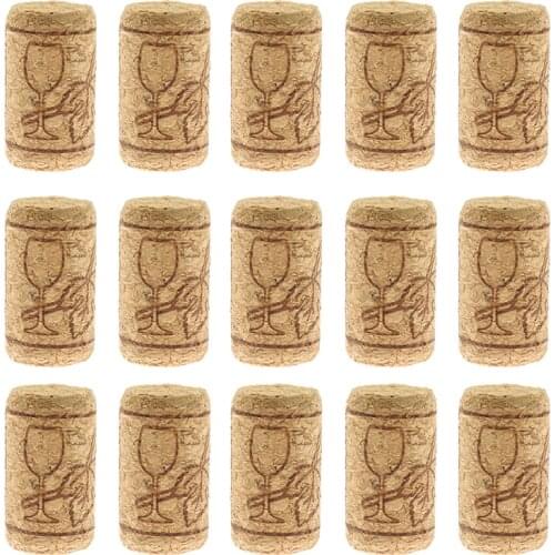 15pcs Wine Cork Cork Supply Sealing Cloth Oak Wine Cork Wine Bottle Stopper Bar Tool Bottle Closure Wooden Sealing Cover