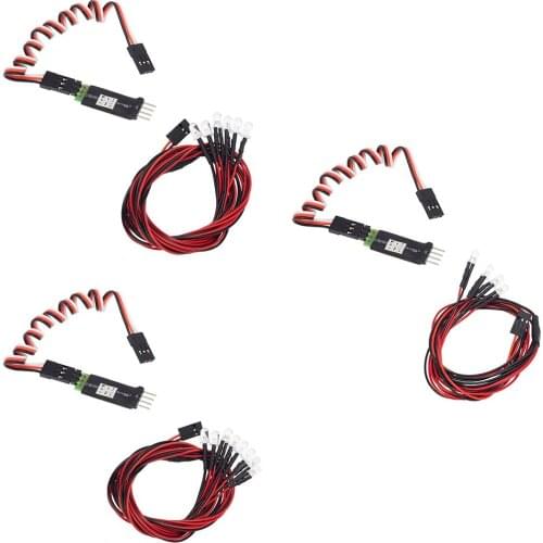 3 Channels Light Control Switch General Control Lights Control B Board Lamp Beads 5mm for RC Vehicles Car Accs