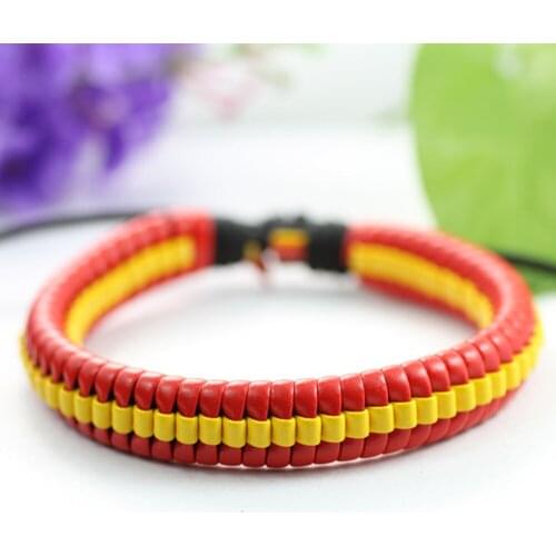 6Pcs/lot Handmade Multilayer Woven Leather Women Bracelets Bangles Vintage Casual Mens Female Jewelry Accessories DX70