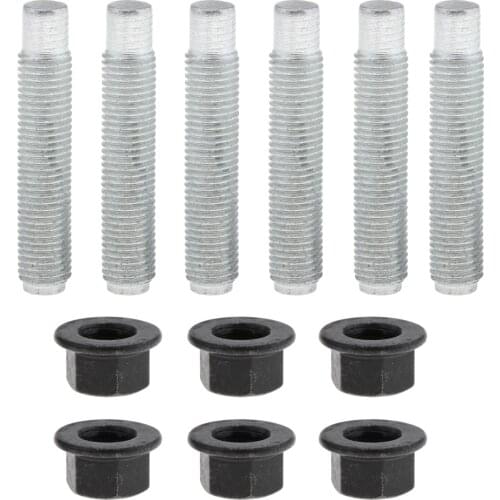 6pcs Exhaust Manifold Stud & Nut Kit Set 800910550 902370029 for