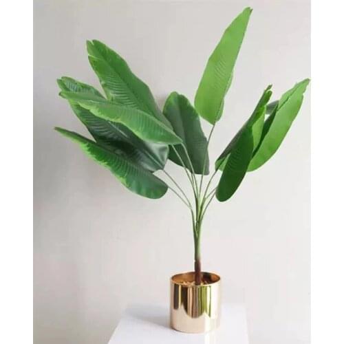 82cm 9 Leaves Tropical Artificial Banana Tree Large Palm Plants Branch Fake Green Leafs Monstera Foliage for Home Wedding Decor
