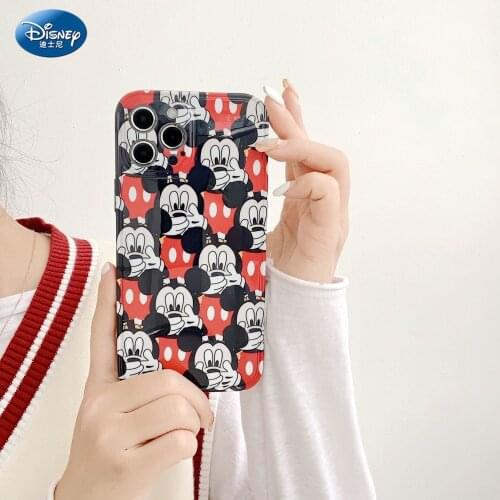 DISNEY 2021 Mickey Case for IPhone 11 12 Pro Xs Max iPhone SE 2020 7 8 Plus Cute Phone Case 360 Full Cover zz0520-14
