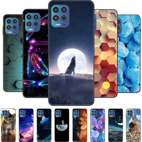 Case For Motorola Moto G100 Silicone Wolf Soft Phone Cover For Moto G100 Case Black TPU Coque For Motorola Moto Edge S G100 Bag