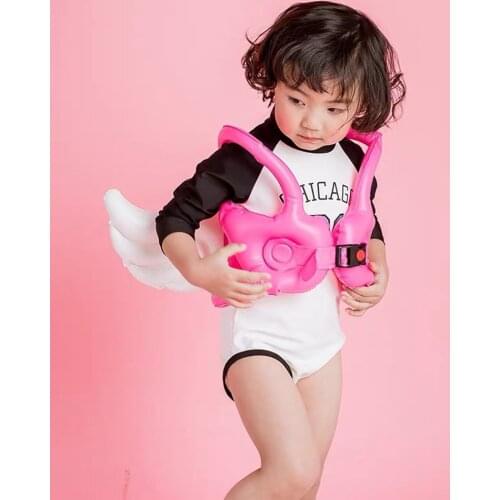 Children Angel Wing Inflatable Vest Baby Swimming Buoy PVC Floats Jacket Children Swimming Trainer Surfing Vest kids