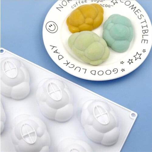 6 Cavities Bubble Cloud Mousse Cake Mold Bread Pastry Baking Mould Handmade Soap Molds Cake Tools Kitchen Accessories
