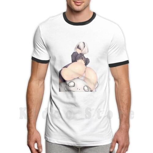 Lewd Anime Girl-Ecchi / Hentai Babe # 135 T Shirt Diy Big Size 100% Cotton Nier Automata Yorha Anime Hentai Ecchi Videogames