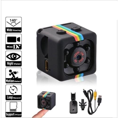 HD Action Camera HD With Night Vision 12MP Mini DV Camera Motion Car Camcorder Detection DV Monitor Concealed SQ11 Mini Camera