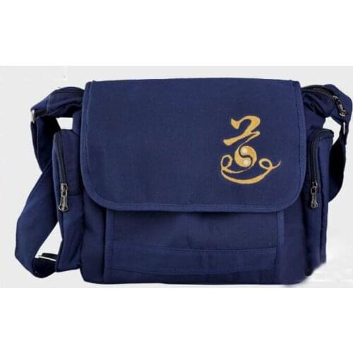 Taoist taoism Tai Chi canvas martial arts bags dark blue