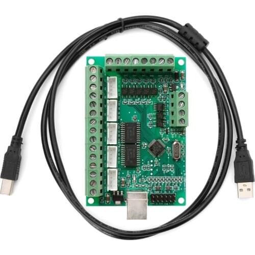 CNC USB MACH3 100Khz Breakout Board 5 Axis Interface Driver