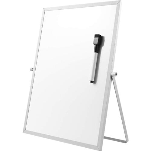 New-Magnetic Dry Erase Board with Stand for Desktop Double Sided White Board Planner Reminder for School Office 11 inch X 7 inch