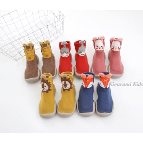 Baby Boy Shoes Spring Autumn Knit Warm Infant Winter Shoes Anti-Slip Cartoon Toddler Floor Socks Shoes Fashion Baby Girl Shoes
