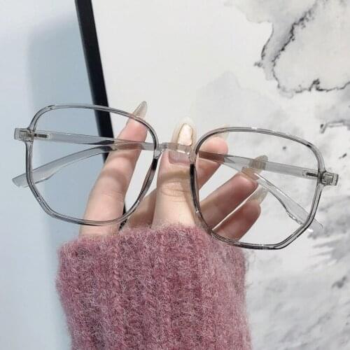 2021 Trends Anti Blue Light Oversized Glasses Computer Women Blue Blocking Gaming Transparen Eyeglasses Spectacles Frame